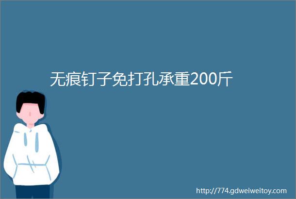 无痕钉子免打孔承重200斤